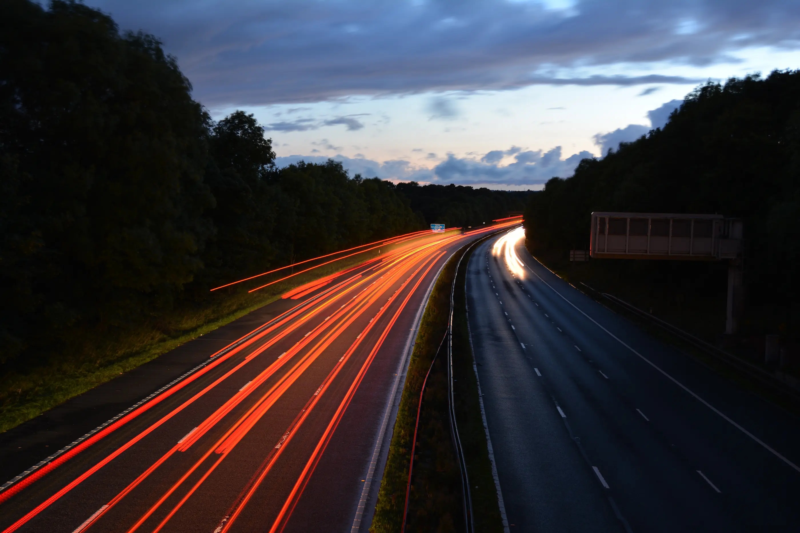 light trails